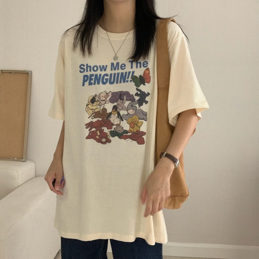 FROMJINI東大門㊣實拍女士新款25春夏休閑職業推薦人氣T恤鵝FROMJINIT恤