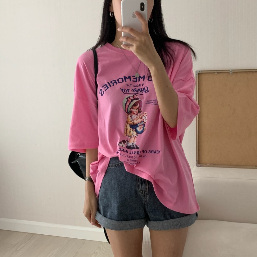 FROMJINI韓國代購㊣女士新款職業時尚人氣推薦休閑真品25春夏T恤FROMJINIT恤圖色1