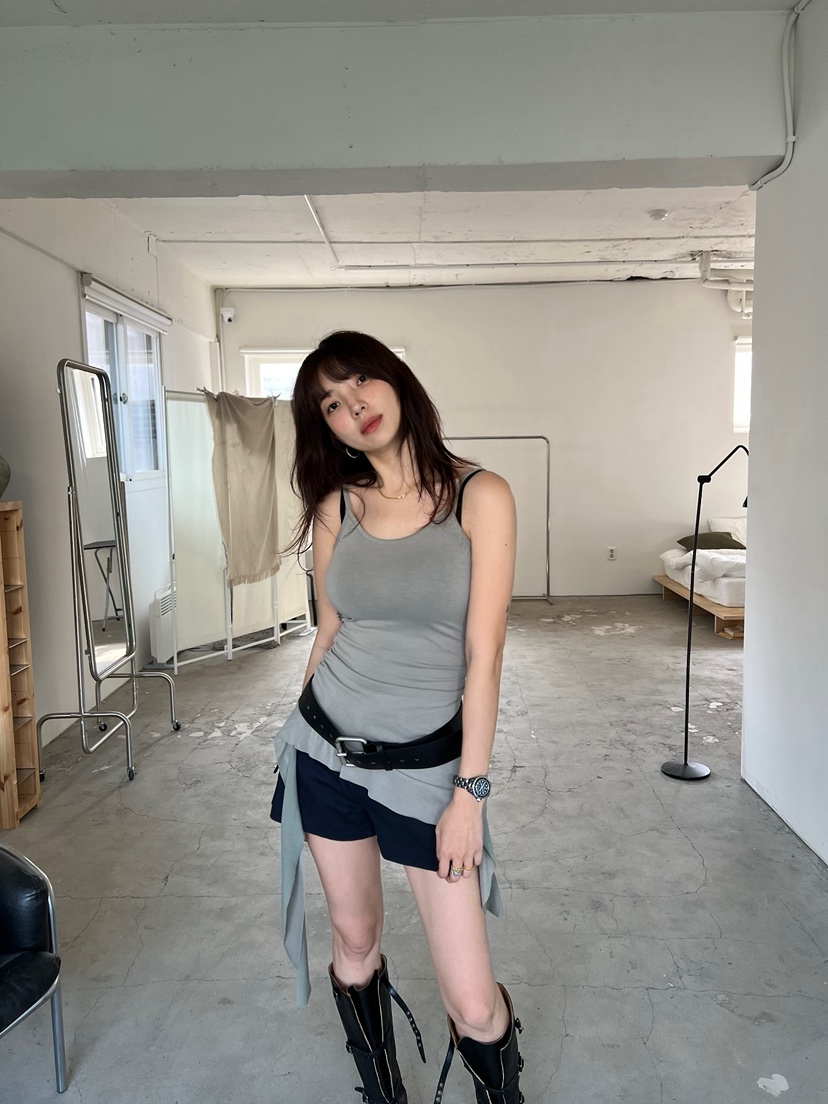 SOLAR韓國代購㊣女裝新款休閑真品職業25春夏推薦熱賣吊帶背心SOLAR吊帶/背心