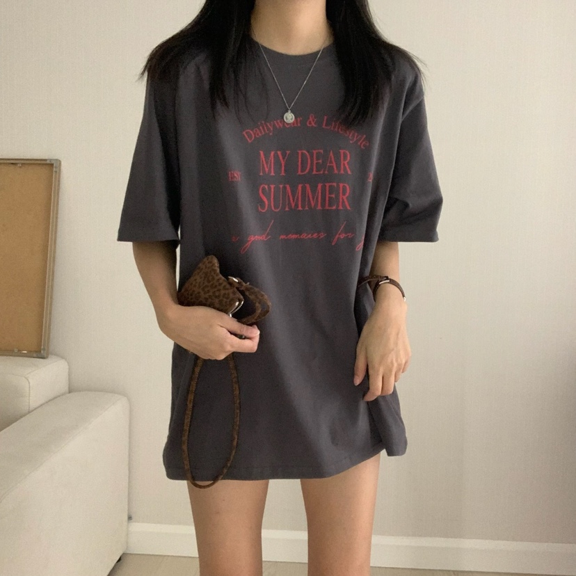 HELLO JINI韓國直郵㊣女士新品休閑時尚25春夏職業人氣T恤HELLO JINIT恤
