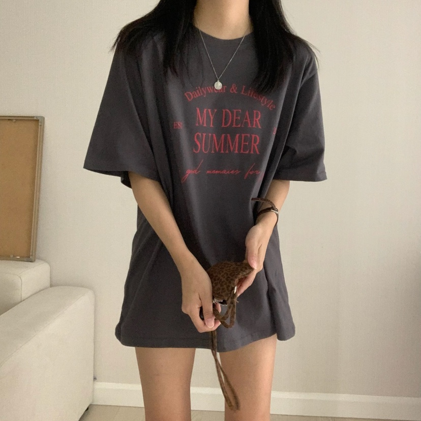 HELLO JINI韓國直郵㊣女士新品休閑時尚25春夏職業人氣T恤HELLO JINIT恤