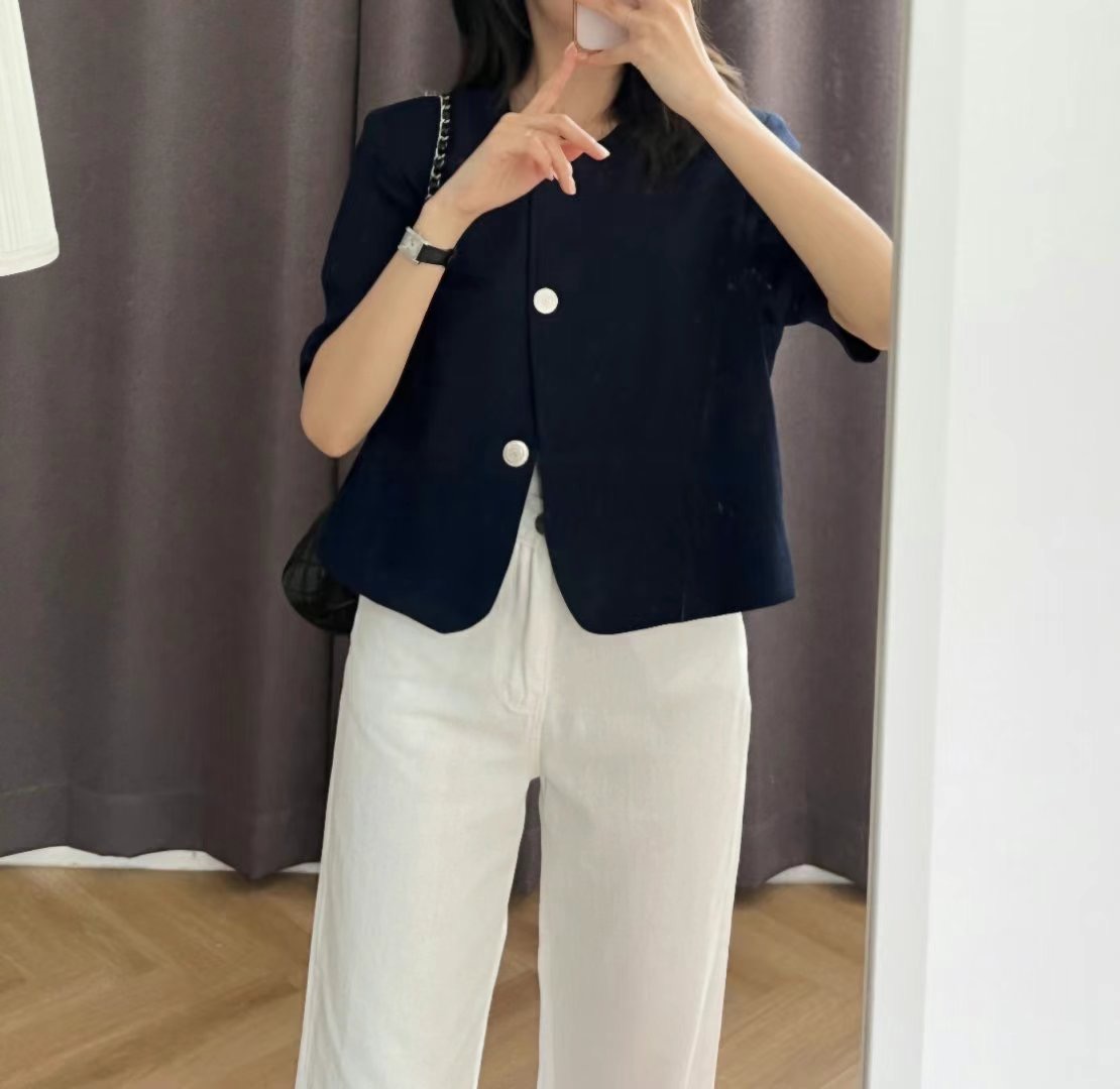 I_HOUR東大門㊣實拍女裝新款推薦休閑25春夏真品時尚職業夾克i hour夾克圖色3
