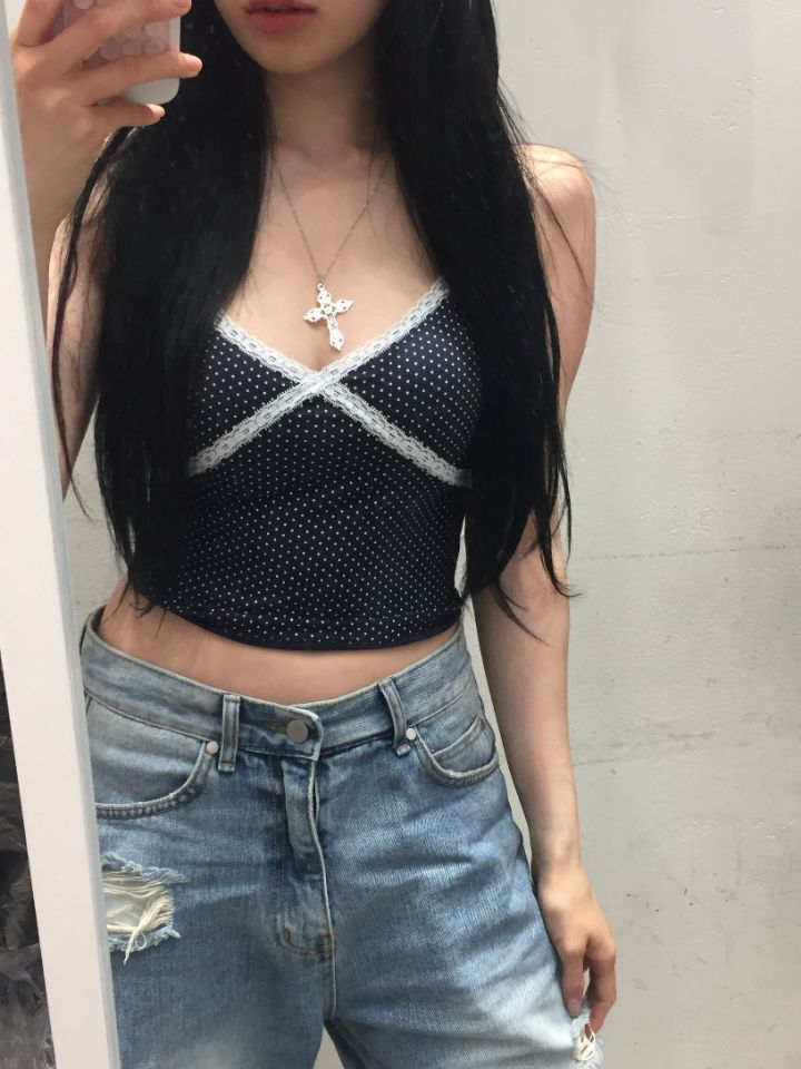 mars韓國直郵㊣女裝新品時尚人氣真品熱賣休閑推薦吊帶背心mars吊帶/背心