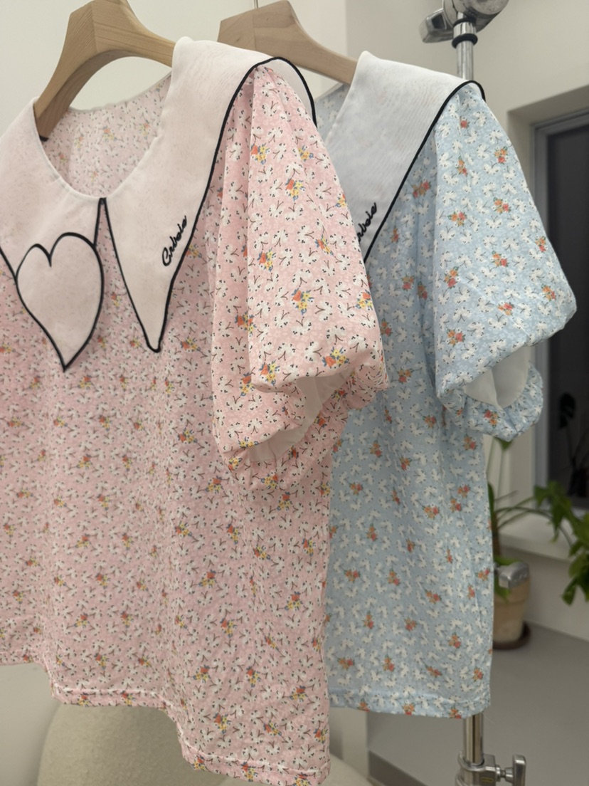 BE&BE韓國代購㊣女士新款休閑職業25春夏時尚襯衫蕾絲衫BE&be襯衫/蕾絲衫
