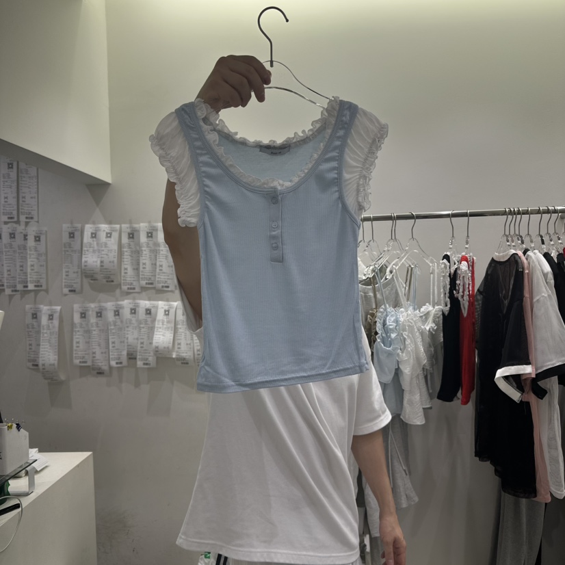 BAIE.38韓國代購㊣女裝新品推薦休閑職業熱賣25春夏時尚T恤BAIE.38T恤圖色1