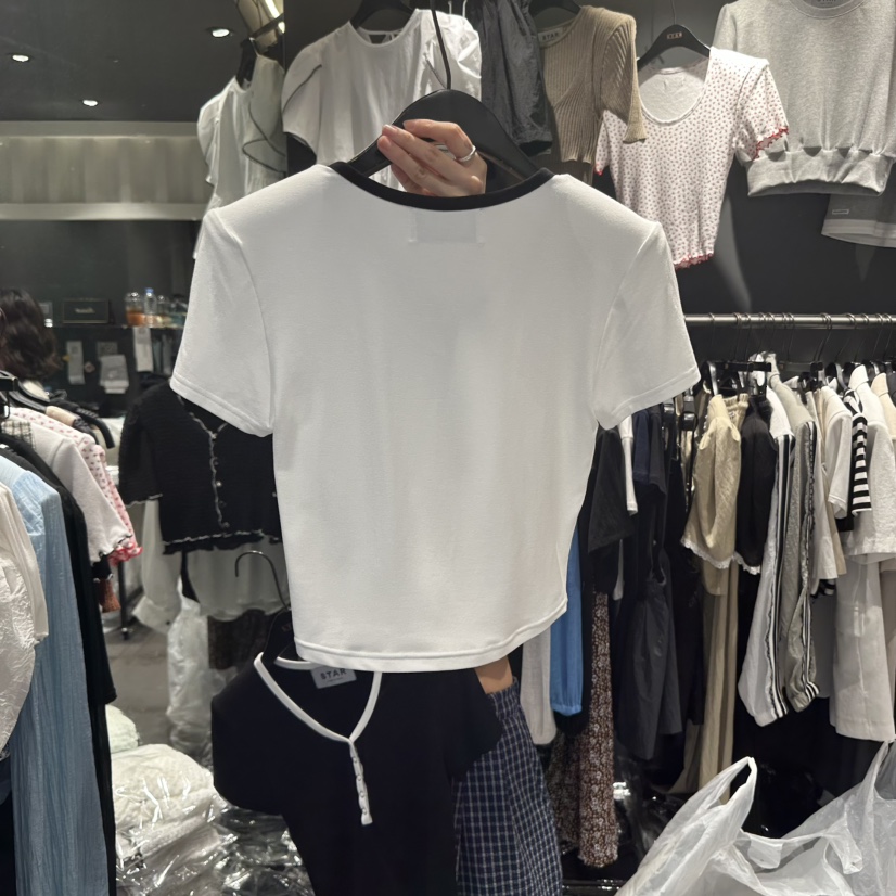 STAR-L東大門㊣直郵女裝新品熱賣25春夏人氣時尚職業推薦T恤STAR-LT恤