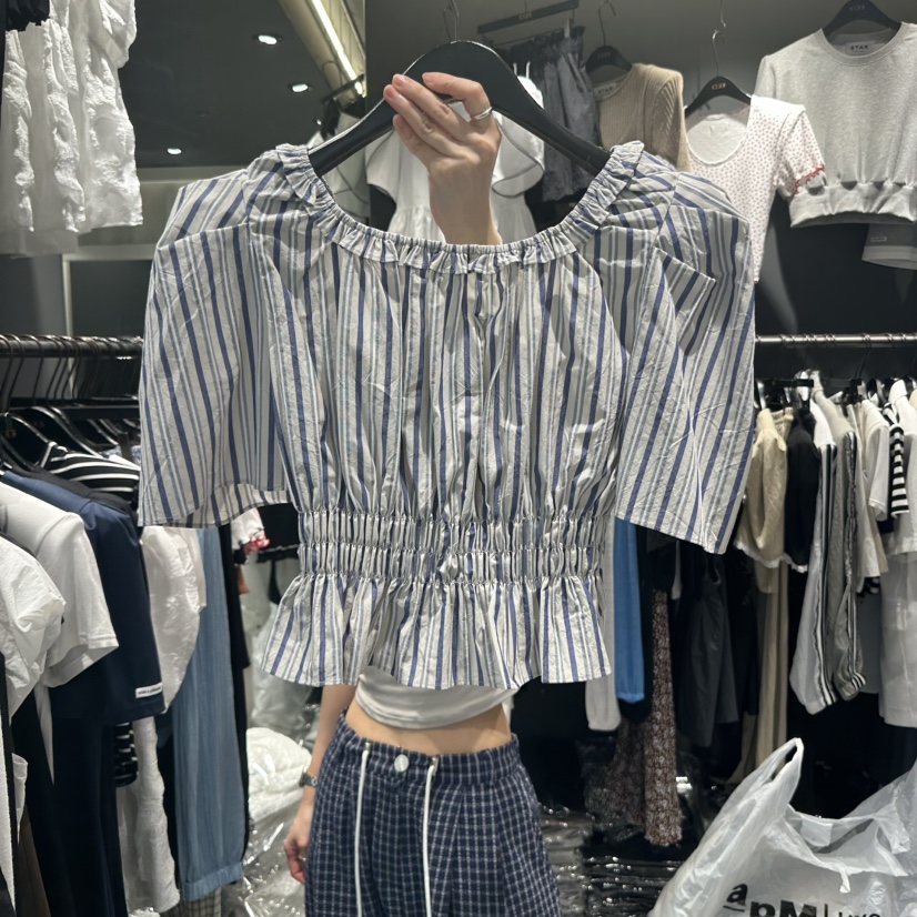 STAR-L東大門㊣代購女士新品時尚休閑推薦熱賣25春夏襯衫蕾絲衫STAR-L襯衫/蕾絲衫
