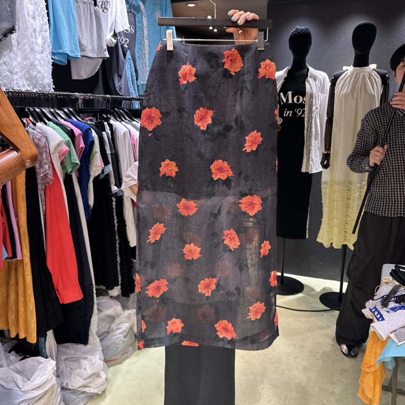 CHAVI東大門㊣實拍女裝新品時尚熱賣推薦真品職業休閑人氣長裙CHAVI長裙圖色2