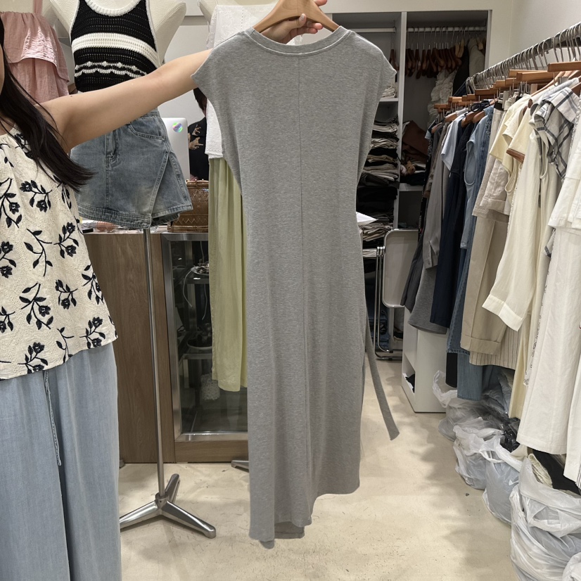 MELO韓國直郵㊣女裝新品時尚職業25春夏人氣休閑真品連衣裙MELO連衣裙