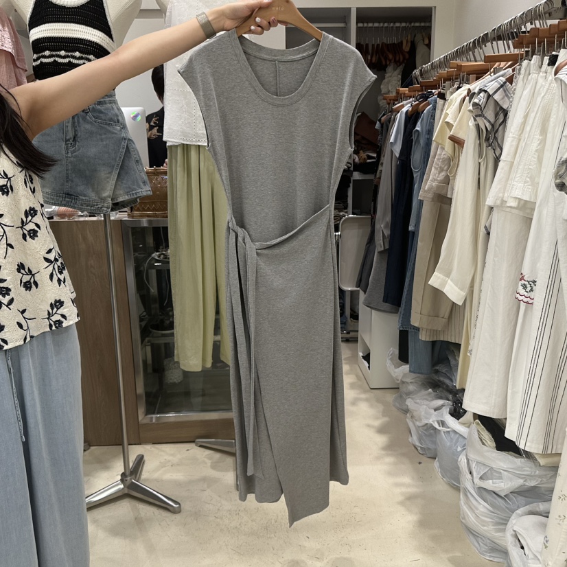 MELO韓國直郵㊣女裝新品時尚職業25春夏人氣休閑真品連衣裙MELO連衣裙