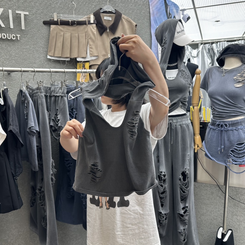 EXIT韓國直郵㊣女士新品熱賣人氣休閑25春夏真品時尚吊帶背心EXIT吊帶/背心圖色2