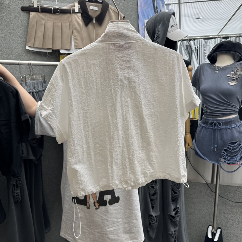 EXIT東大門㊣直郵女士新品時尚職業人氣休閑25春夏襯衫蕾絲衫EXIT襯衫/蕾絲衫
