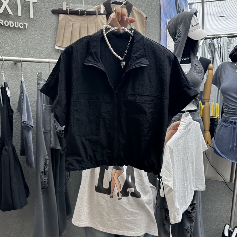 EXIT東大門㊣直郵女士新品時尚職業人氣休閑25春夏襯衫蕾絲衫EXIT襯衫/蕾絲衫圖色2