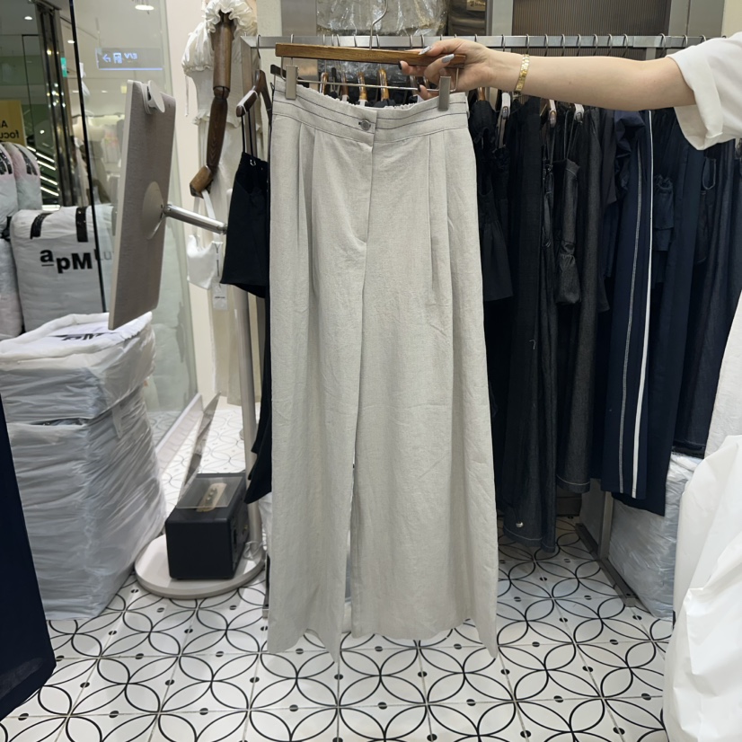 BAMBOLINA韓國直郵㊣女士新品人氣真品時尚推薦職業25春夏休閑褲BAMBOLINA休閑褲圖色1