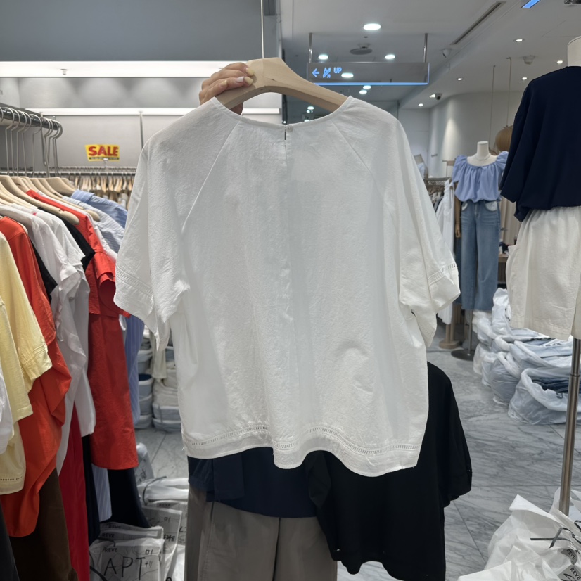 REVE-L韓國代購㊣女士新款真品時尚熱賣25春夏推薦襯衫蕾絲衫REVE-L襯衫/蕾絲衫