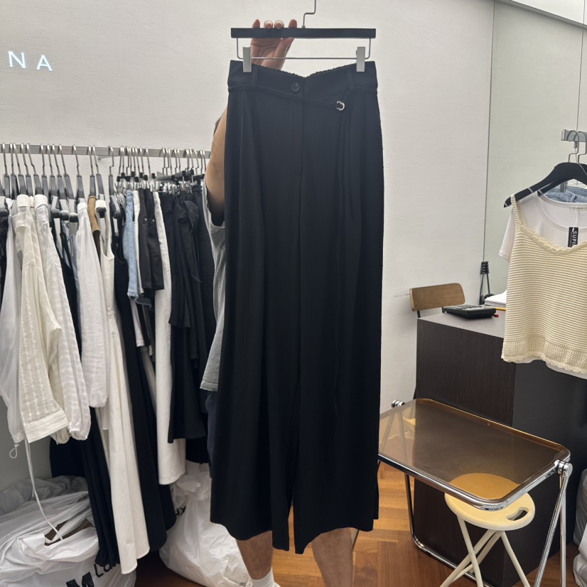 MOANA東大門㊣直郵女裝新款25春夏真品時尚熱賣休閑褲含腰繩MOANA休閑褲圖色2