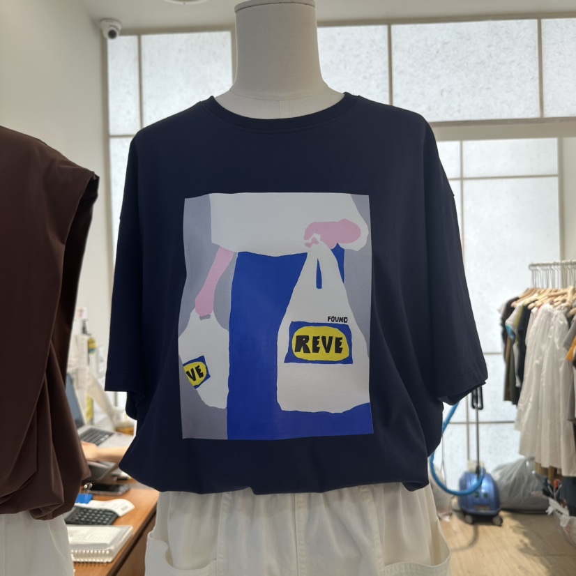 REVE-L韓國直郵㊣女士新款25春夏職業真品推薦熱賣休閑T恤REVE-LT恤圖色3