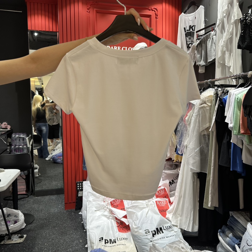 RARE CLOSET韓國代購㊣女裝新款熱賣25春夏真品休閑職業T恤RARE CLOSETT恤