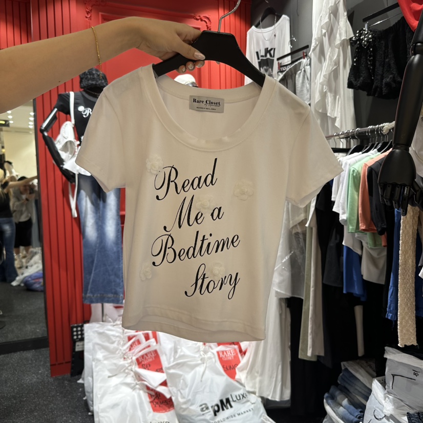 RARE CLOSET韓國代購㊣女裝新款熱賣25春夏真品休閑職業T恤RARE CLOSETT恤
