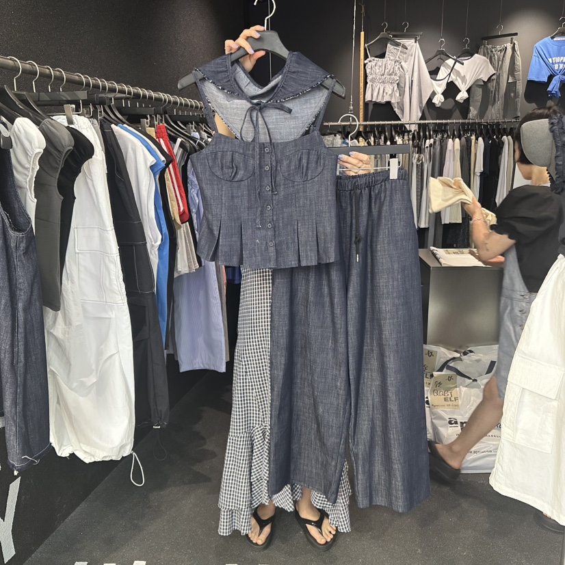 ELF-L東大門㊣實拍女裝新品休閑推薦人氣職業時尚25春夏休閑褲PROJECT ELF/ELF-L休閑褲