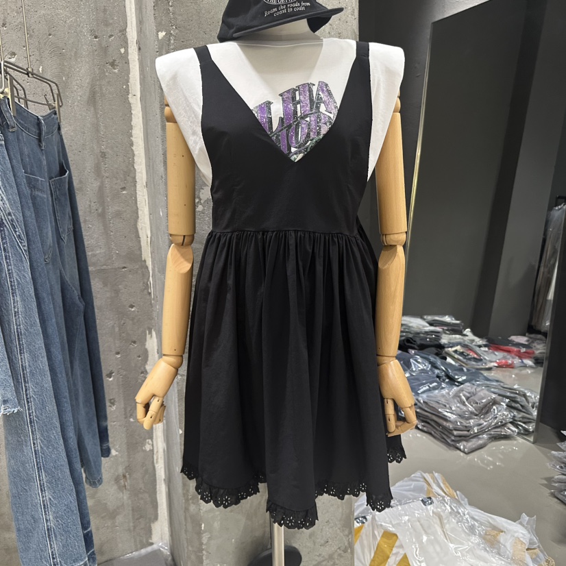 JUNI東大門㊣實拍女裝新品25春夏職業推薦熱賣連衣裙不含內搭my juni連衣裙圖色2