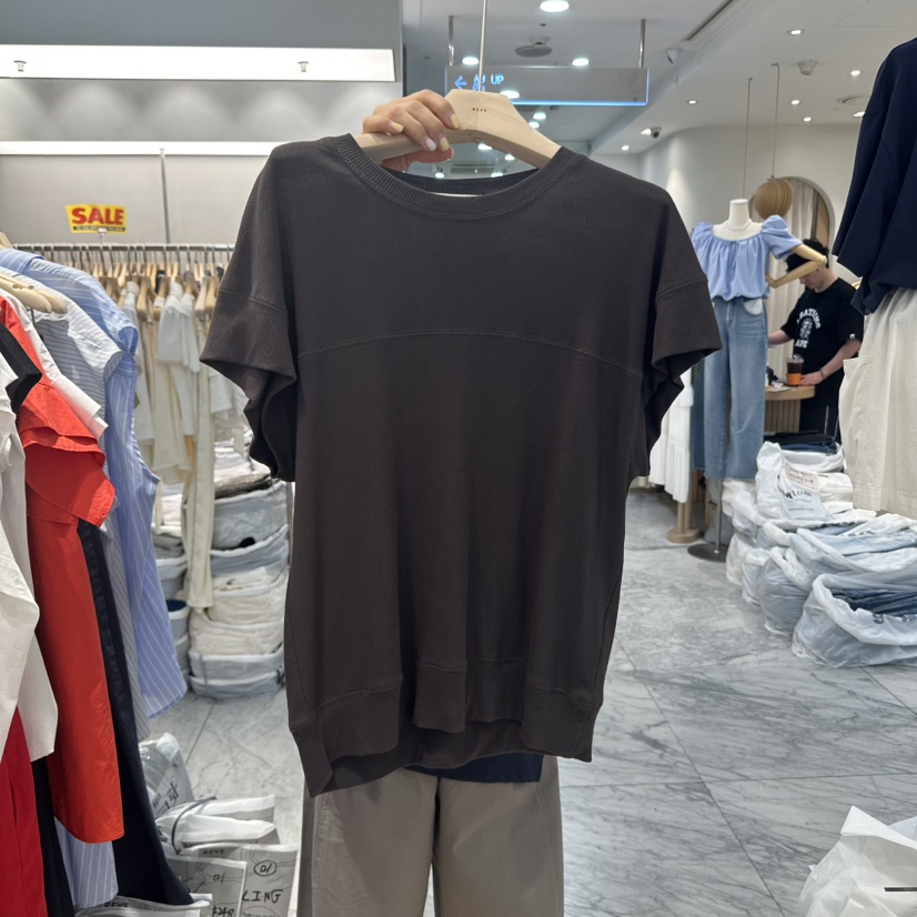 REVE-L東大門㊣實拍女士新品職業人氣真品時尚熱賣25春夏T恤REVE-LT恤圖色4