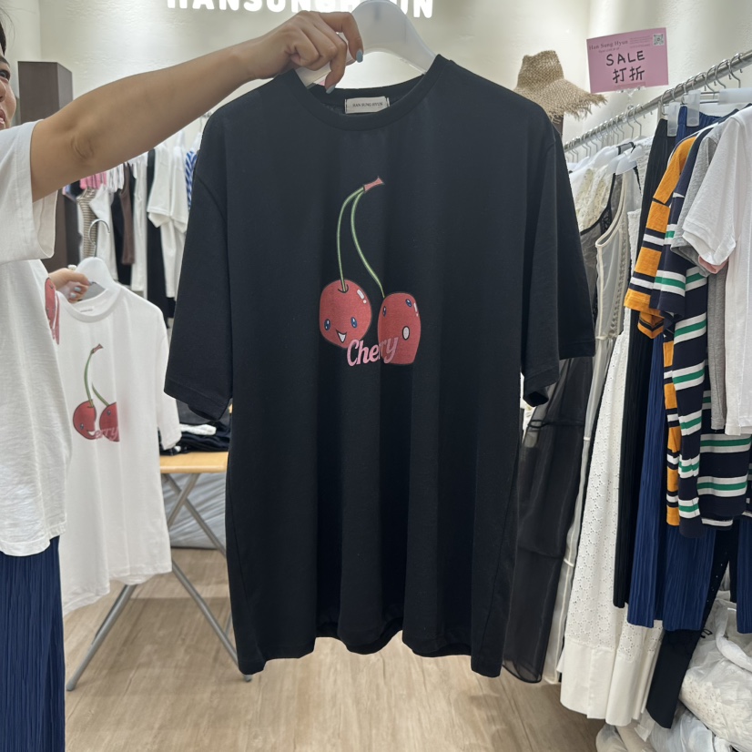 HANSUNGHYUN東大門㊣直郵女裝新品25春夏人氣休閑時尚職業T恤HANSUNGHYUNT恤圖色2