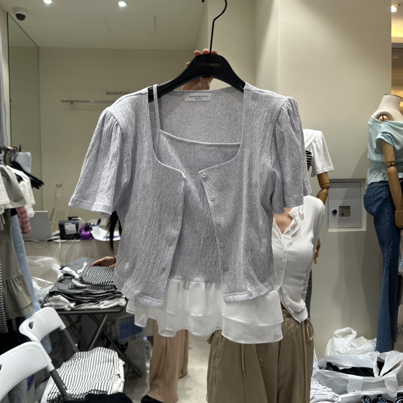 MONOPOLY東大門㊣直郵女士新品時尚休閑25春夏職業套裝兩件套uha套裝