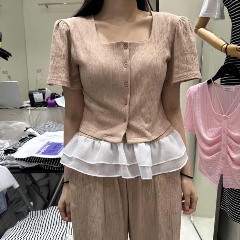 MONOPOLY東大門㊣直郵女士新品時尚休閑25春夏職業套裝兩件套uha套裝圖色2