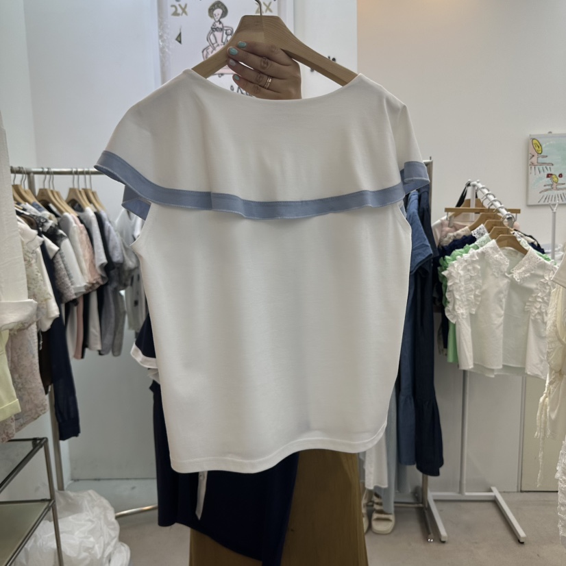 ABLESTUDIO韓國直郵㊣女裝新品職業人氣25春夏休閑襯衫蕾絲衫ABLE STUDIO襯衫/蕾絲衫