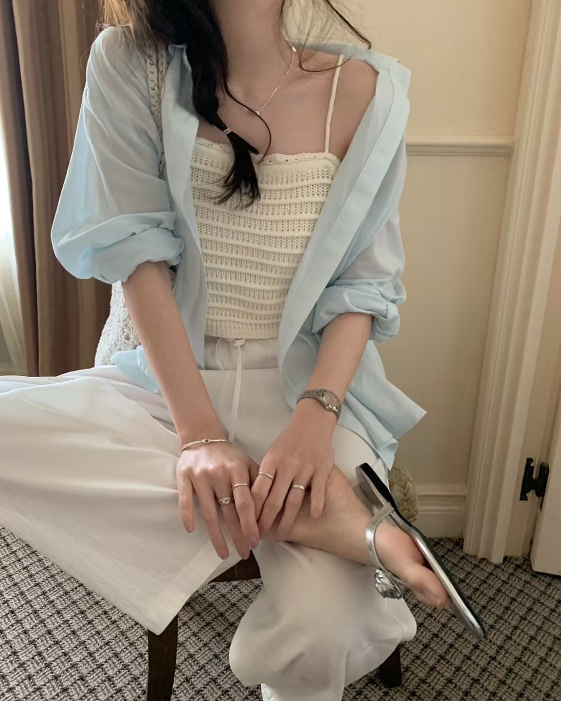 PYT-ot韓國直郵㊣女士新品推薦真品人氣休閑25春夏吊帶背心pretty young thing吊帶/背心