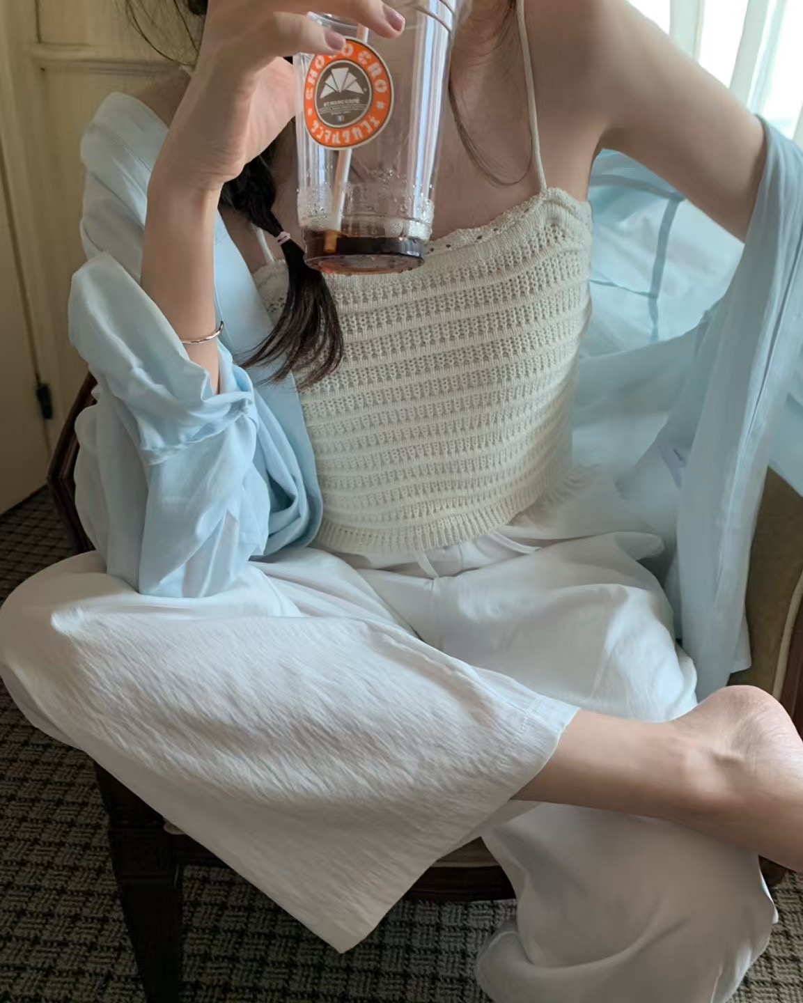 PYT-ot韓國直郵㊣女士新品推薦真品人氣休閑25春夏吊帶背心pretty young thing吊帶/背心