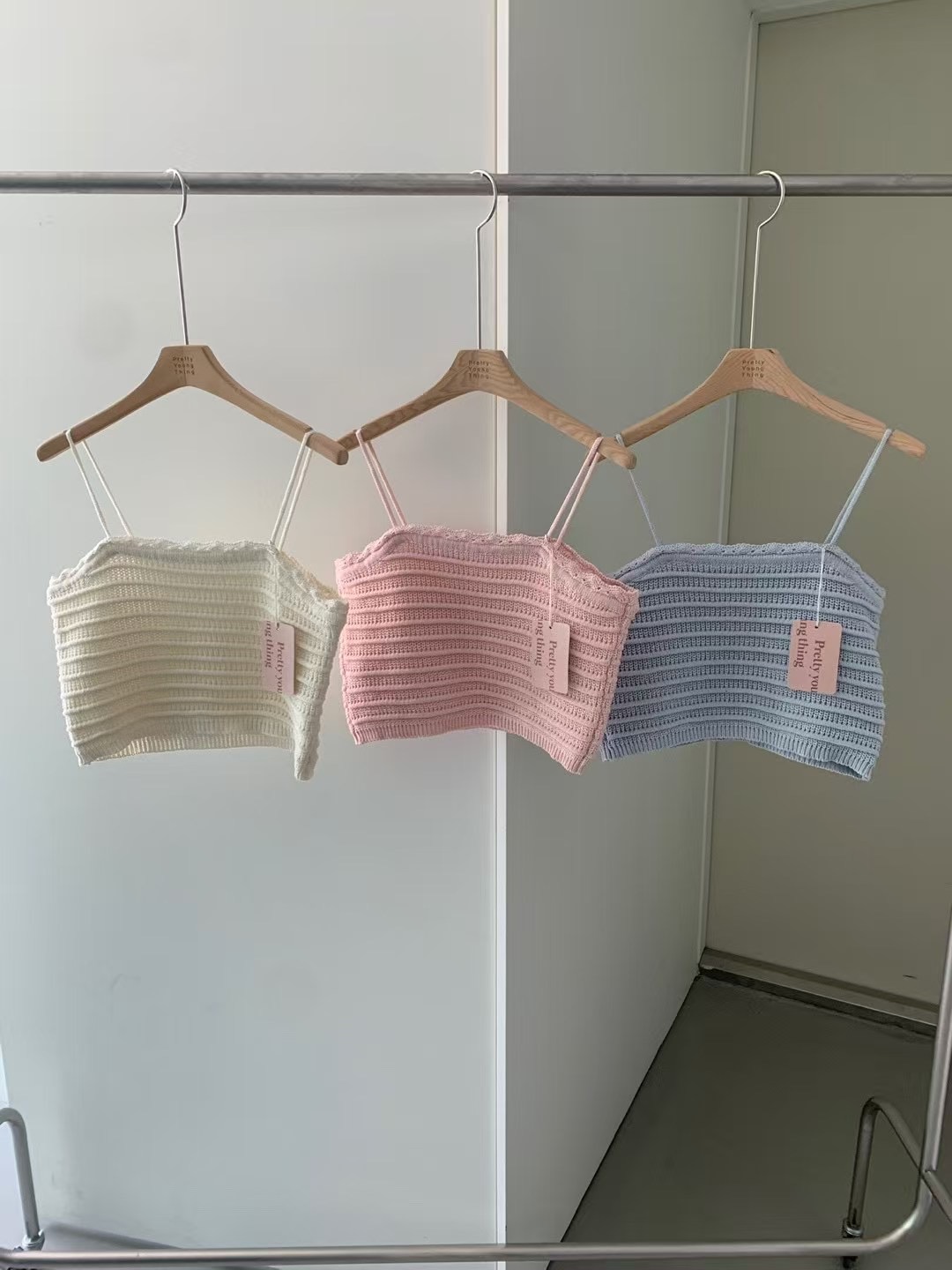 PYT-ot韓國直郵㊣女士新品推薦真品人氣休閑25春夏吊帶背心pretty young thing吊帶/背心