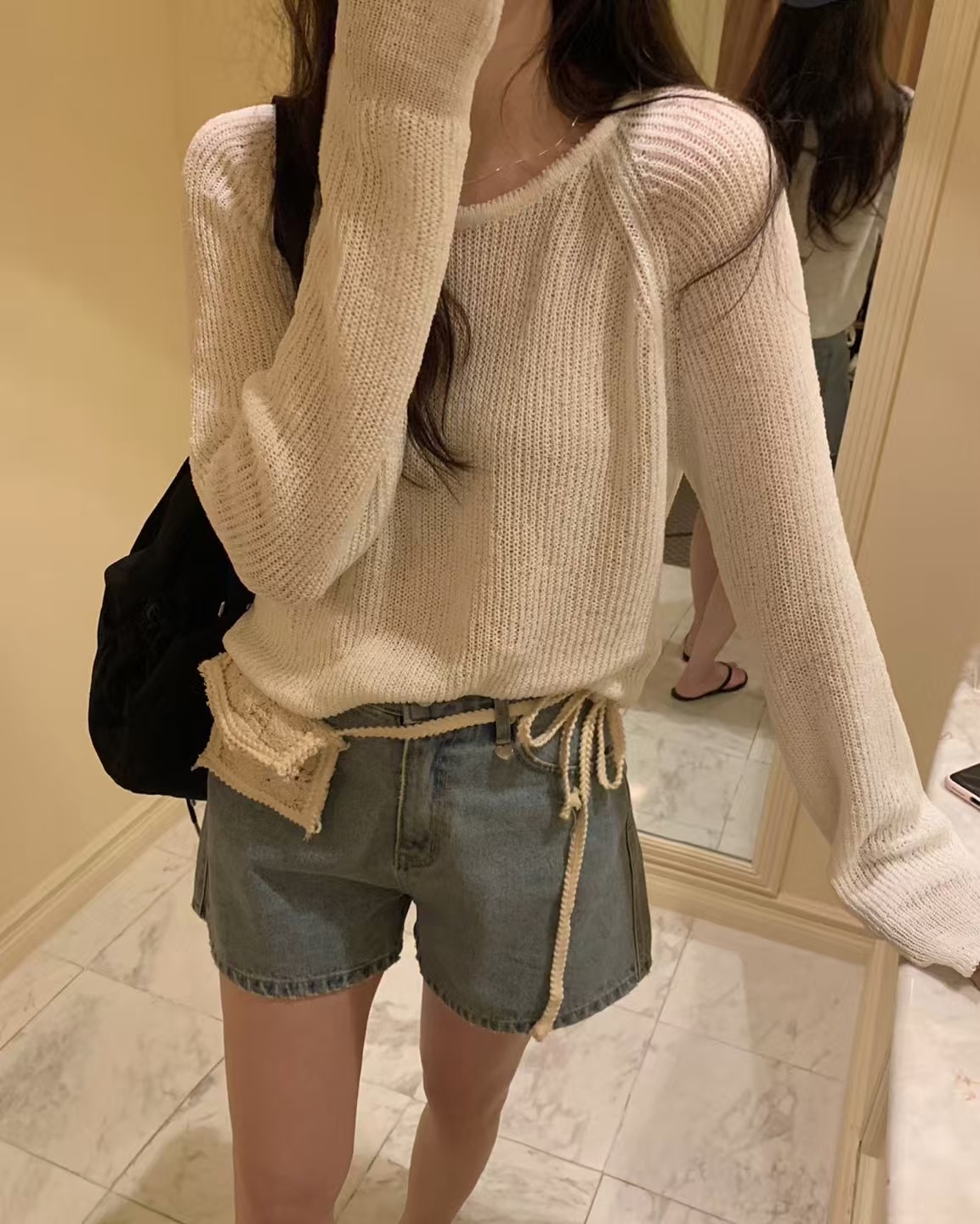 PYT-ot東大門㊣直郵女裝新品職業休閑時尚真品25春夏針織衫pretty young thing針織衫