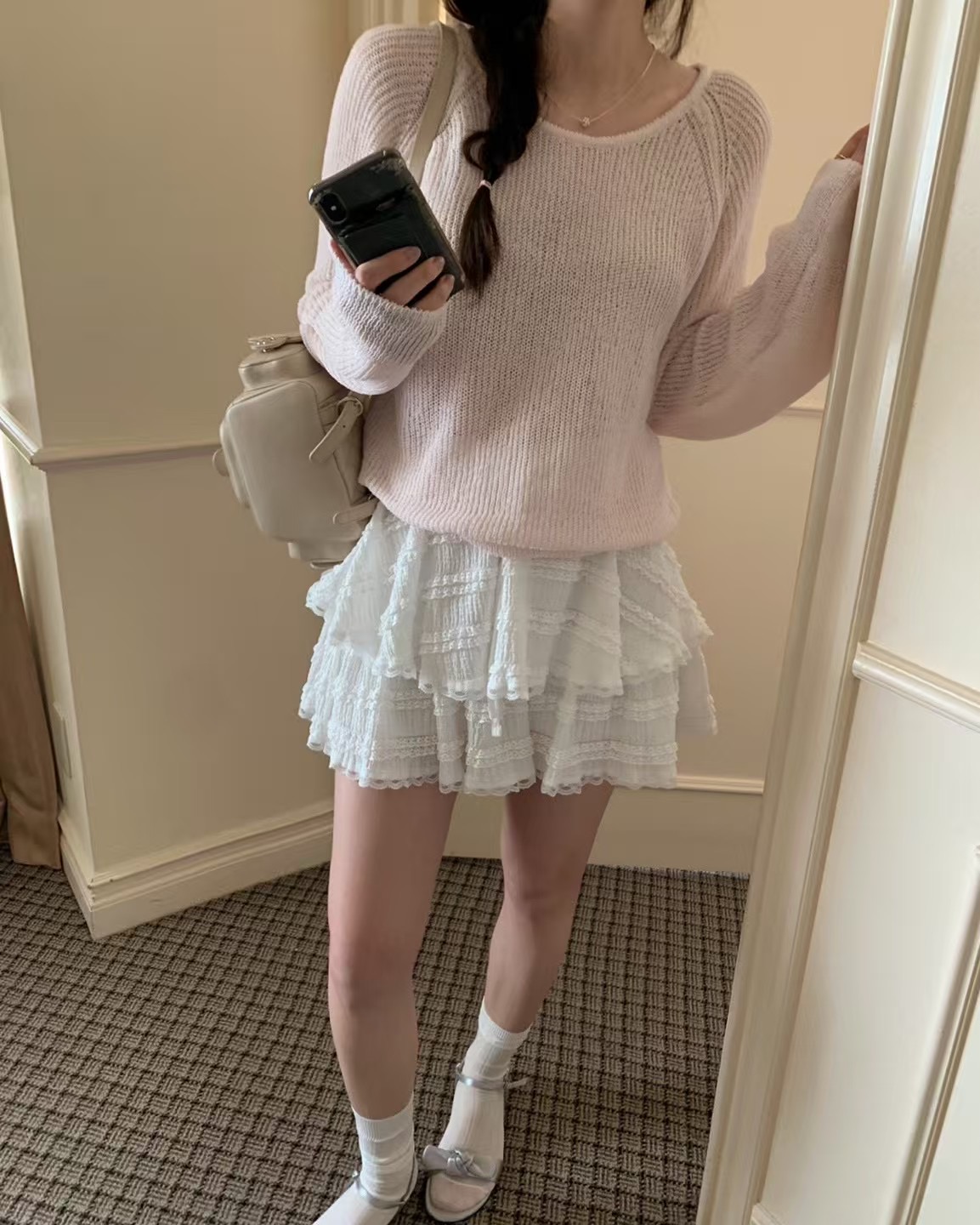 PYT-ot東大門㊣直郵女裝新品職業休閑時尚真品25春夏針織衫pretty young thing針織衫圖色2