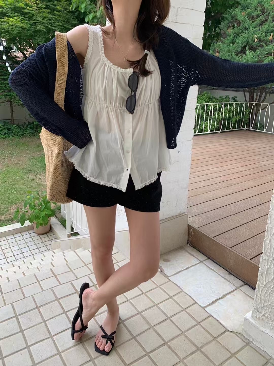 PYT-ot韓國代購㊣女裝新款時尚職業熱賣休閑人氣真品吊帶背心pretty young thing吊帶/背心