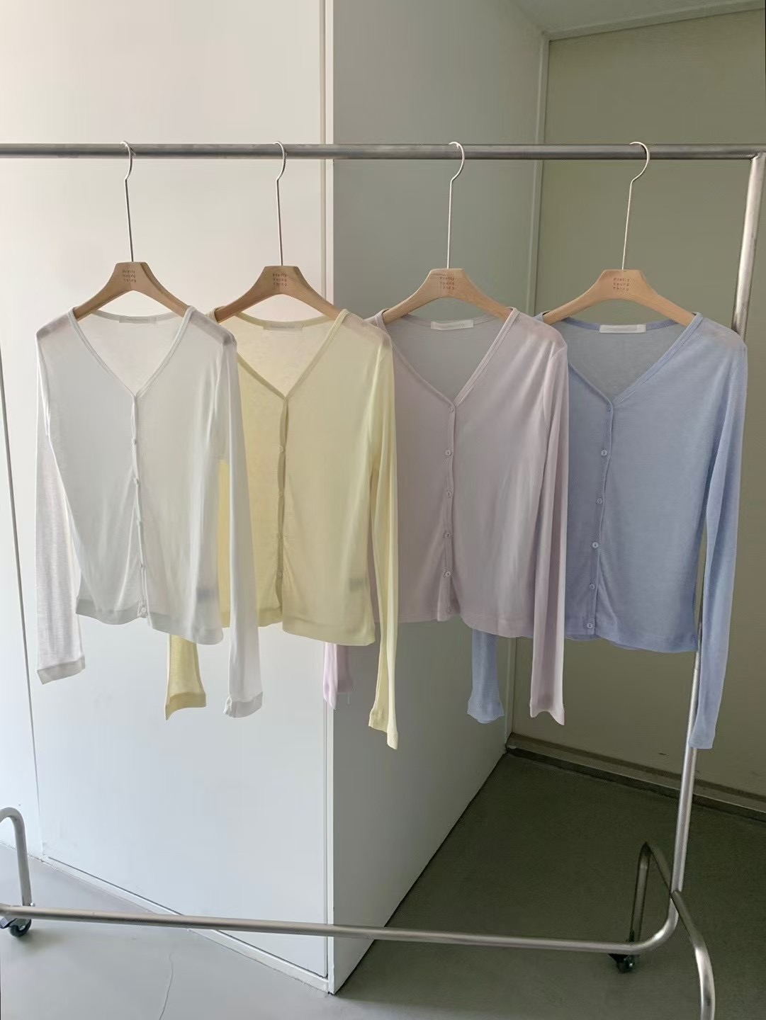 PYT-ot韓國直郵㊣女裝新品真品職業推薦熱賣25春夏休閑針織衫pretty young thing針織衫圖色3左三色