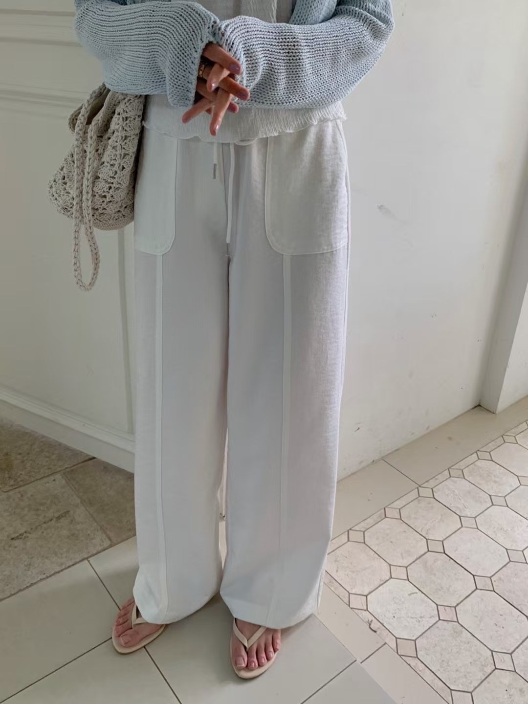 PYT-ot東大門㊣代購女裝新款職業熱賣25春夏休閑推薦休閑褲pretty young thing休閑褲