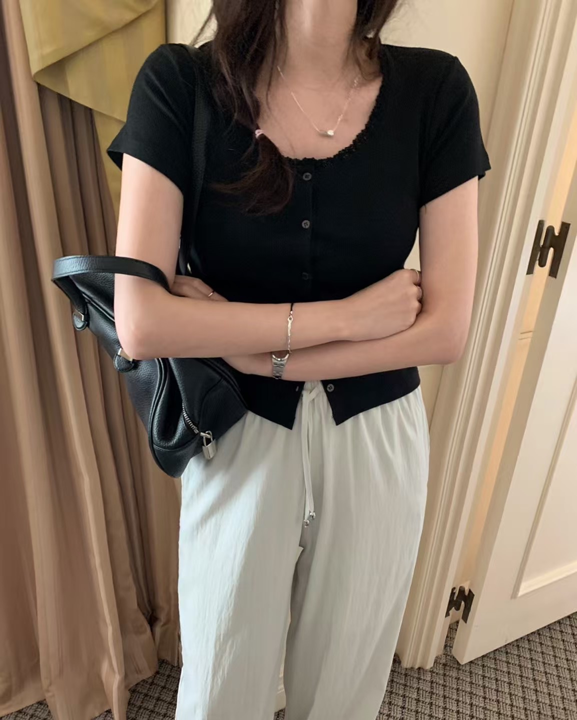 PYT-ot東大門㊣代購女裝新款職業人氣時尚25春夏熱賣針織衫pretty young thing針織衫