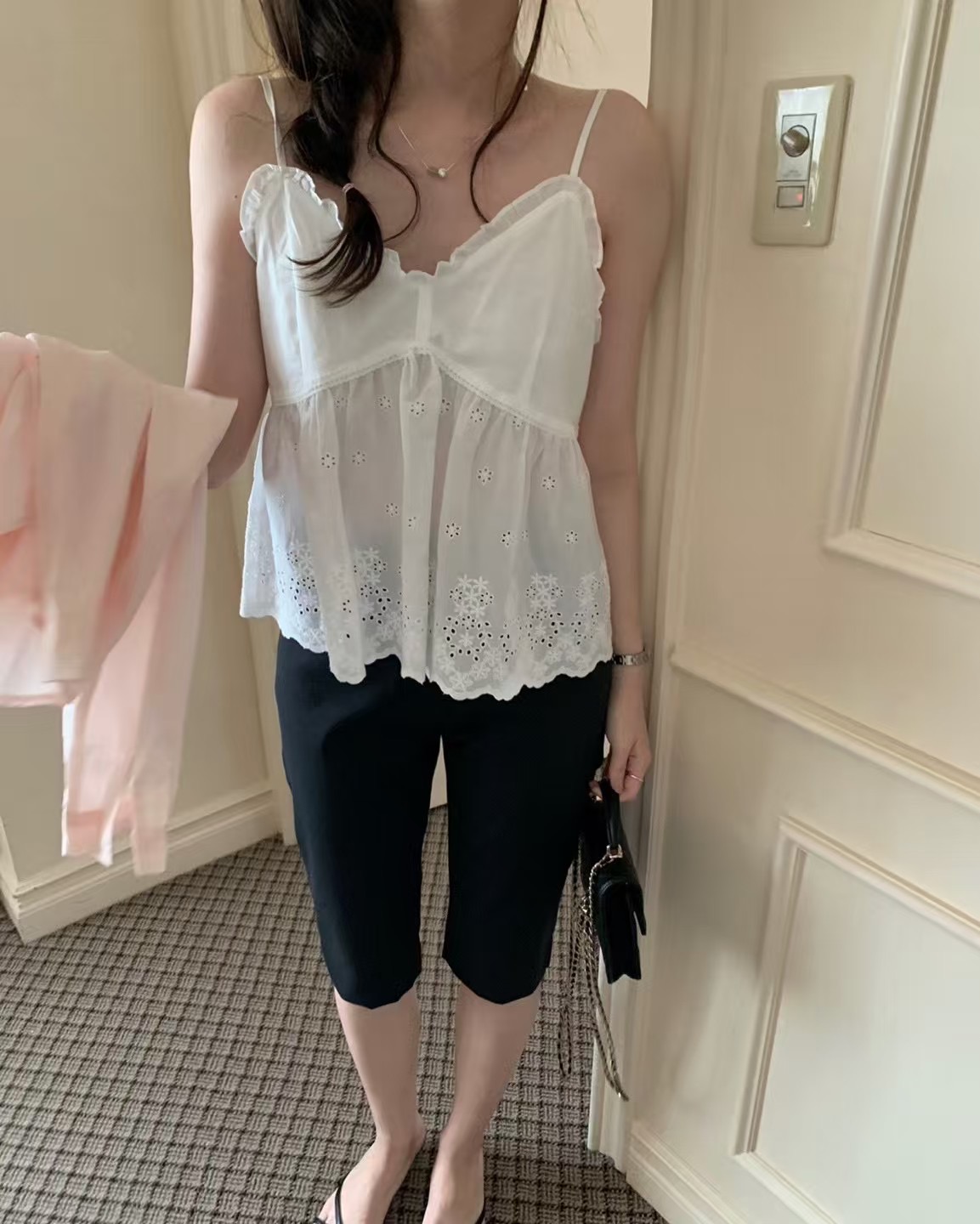 PYT-ot韓國代購㊣女裝新款推薦休閑人氣職業25春夏吊帶背心pretty young thing吊帶/背心