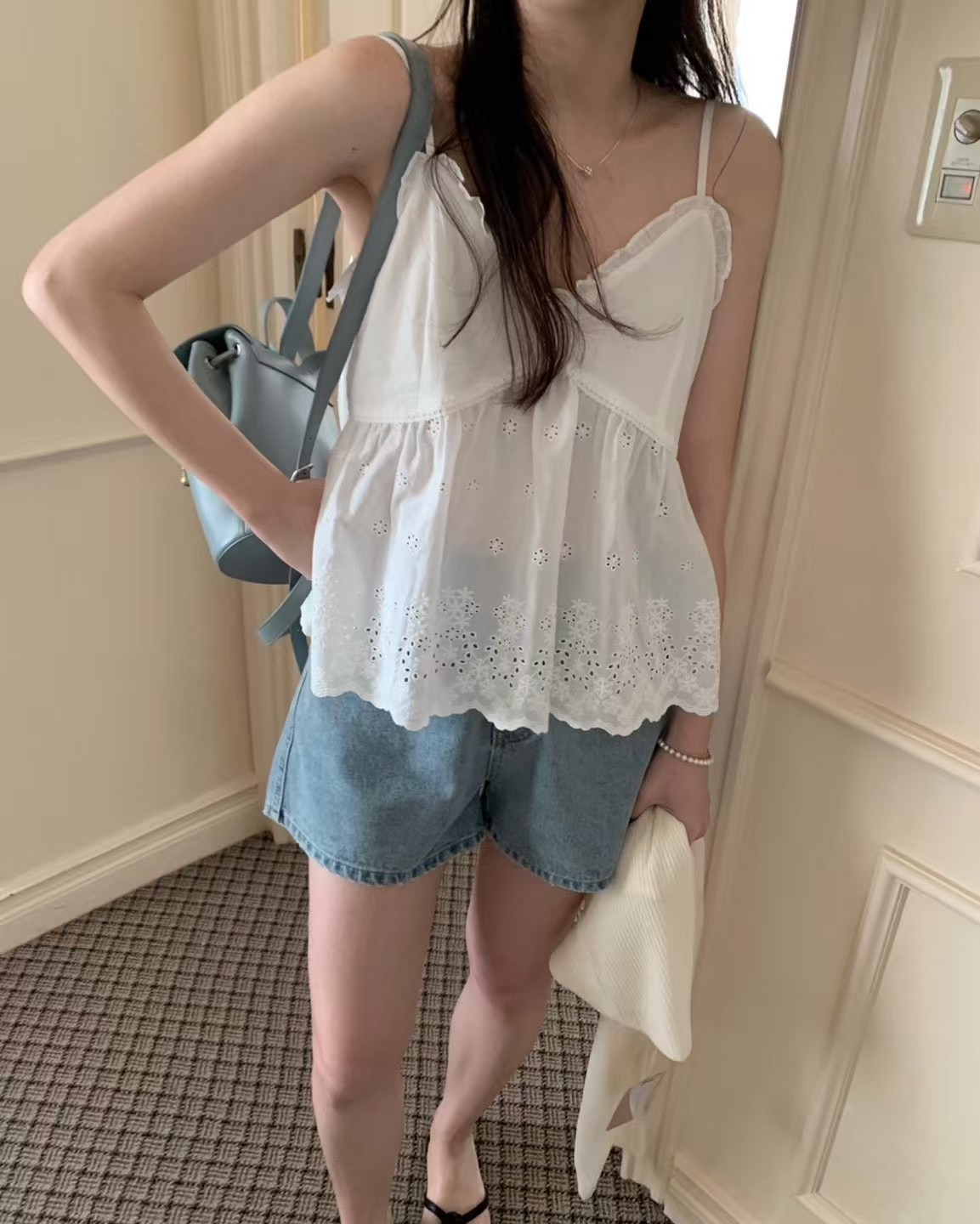 PYT-ot韓國代購㊣女裝新款推薦休閑人氣職業25春夏吊帶背心pretty young thing吊帶/背心