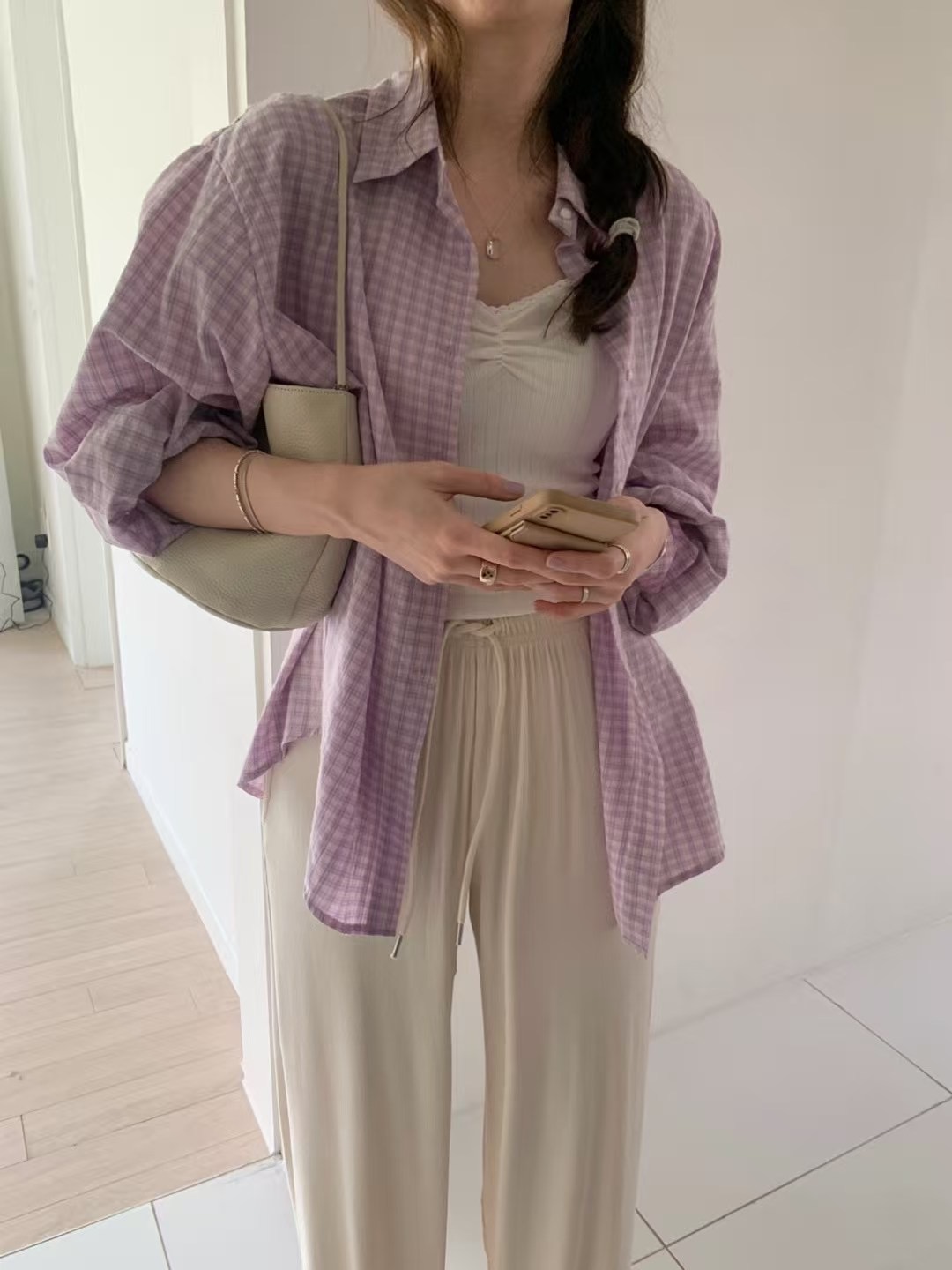 PYT-ot東大門㊣代購女裝新款25春夏熱賣真品時尚襯衫蕾絲衫pretty young thing襯衫/蕾絲衫