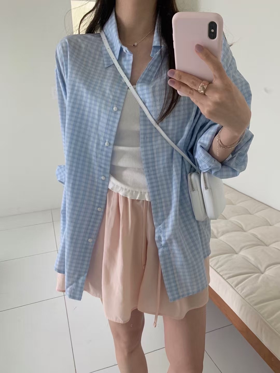 PYT-ot東大門㊣代購女裝新款25春夏熱賣真品時尚襯衫蕾絲衫pretty young thing襯衫/蕾絲衫圖色1