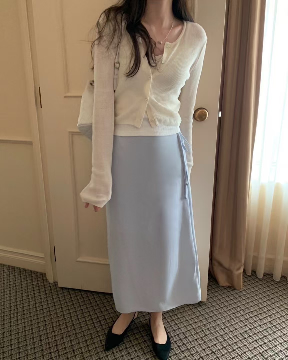PYT-ot東大門㊣實拍女士新品熱賣時尚職業推薦休閑真品長裙pretty young thing長裙