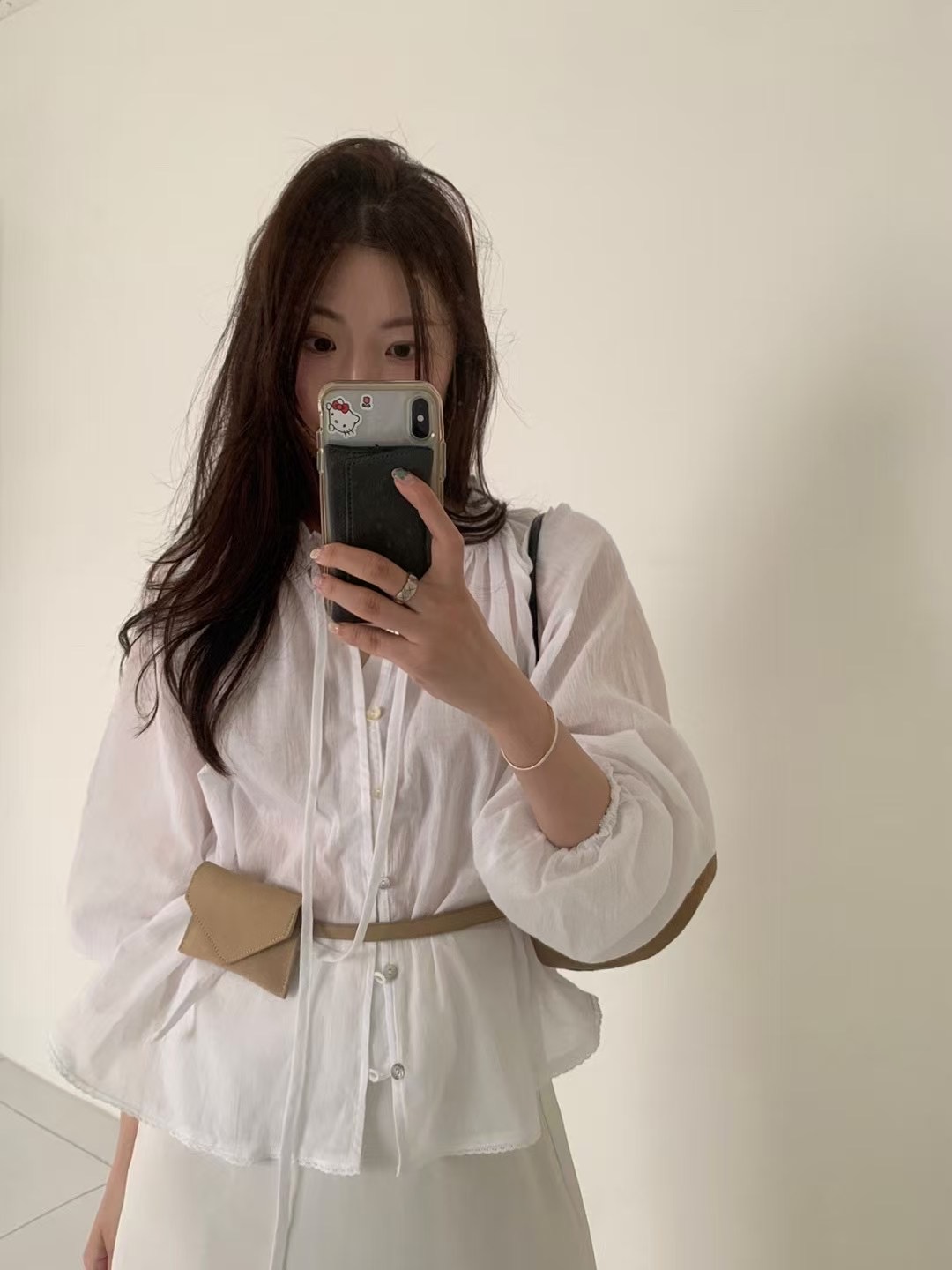 PYT-ot東大門㊣直郵女士新款休閑職業人氣熱賣推薦襯衫蕾絲衫pretty young thing襯衫/蕾絲衫圖色3