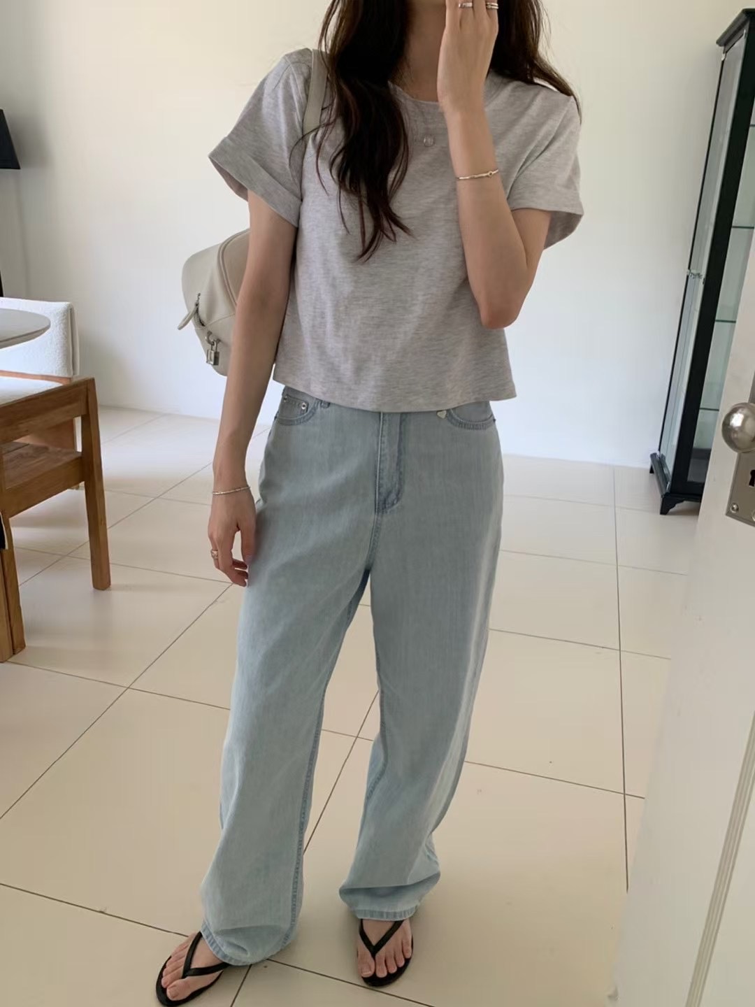 PYT-ot東大門㊣實拍女士新品休閑人氣職業時尚推薦熱賣牛仔褲pretty young thing牛仔褲