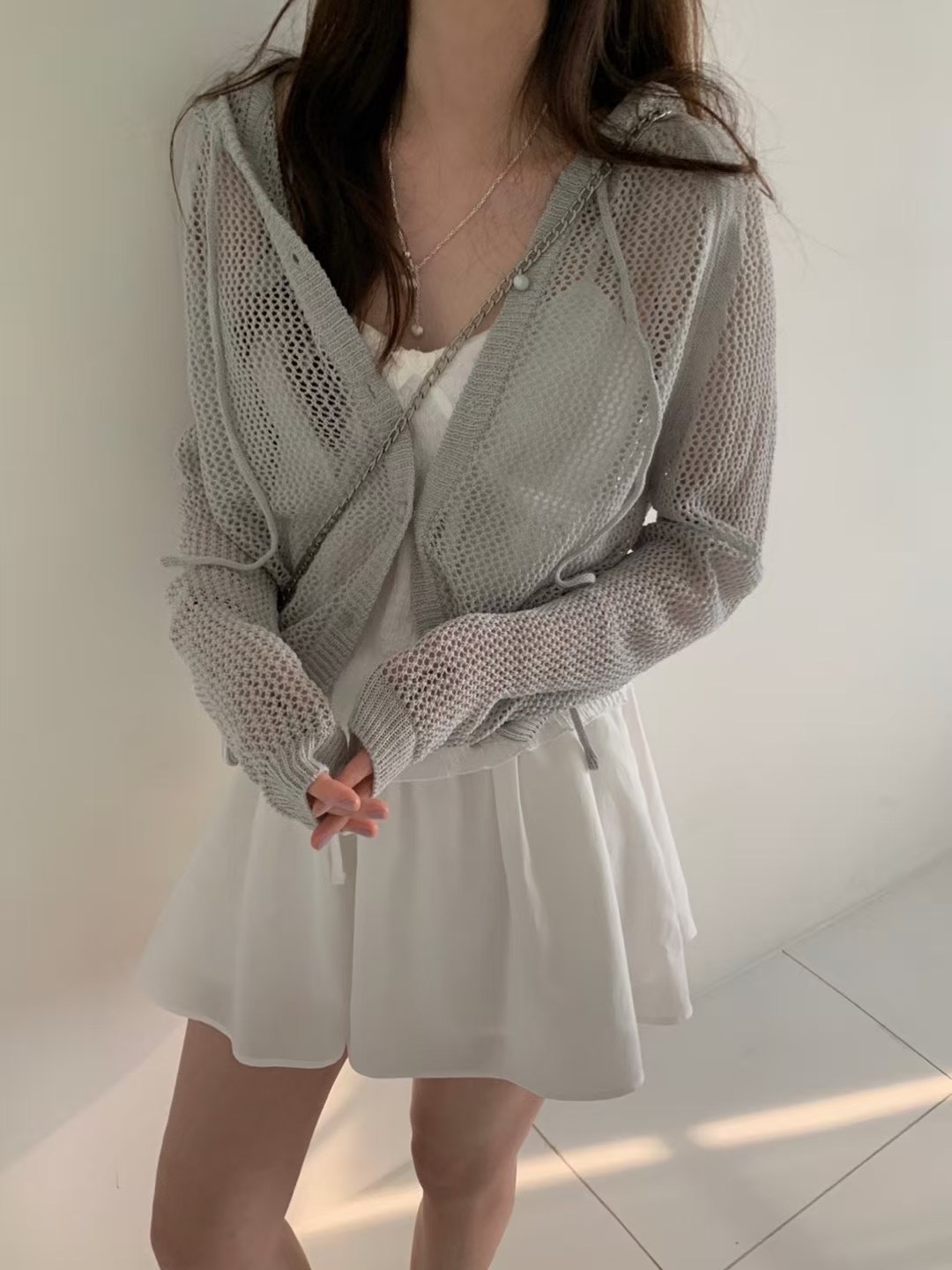 PYT-ot韓國代購㊣女裝新款時尚真品推薦職業人氣針織衫兜帽pretty young thing針織衫圖色1
