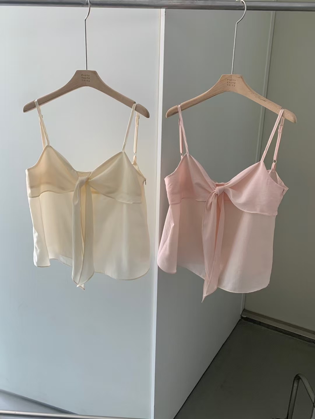 PYT-ot東大門㊣代購女士新品25春夏真品人氣職業熱賣吊帶背心pretty young thing吊帶/背心