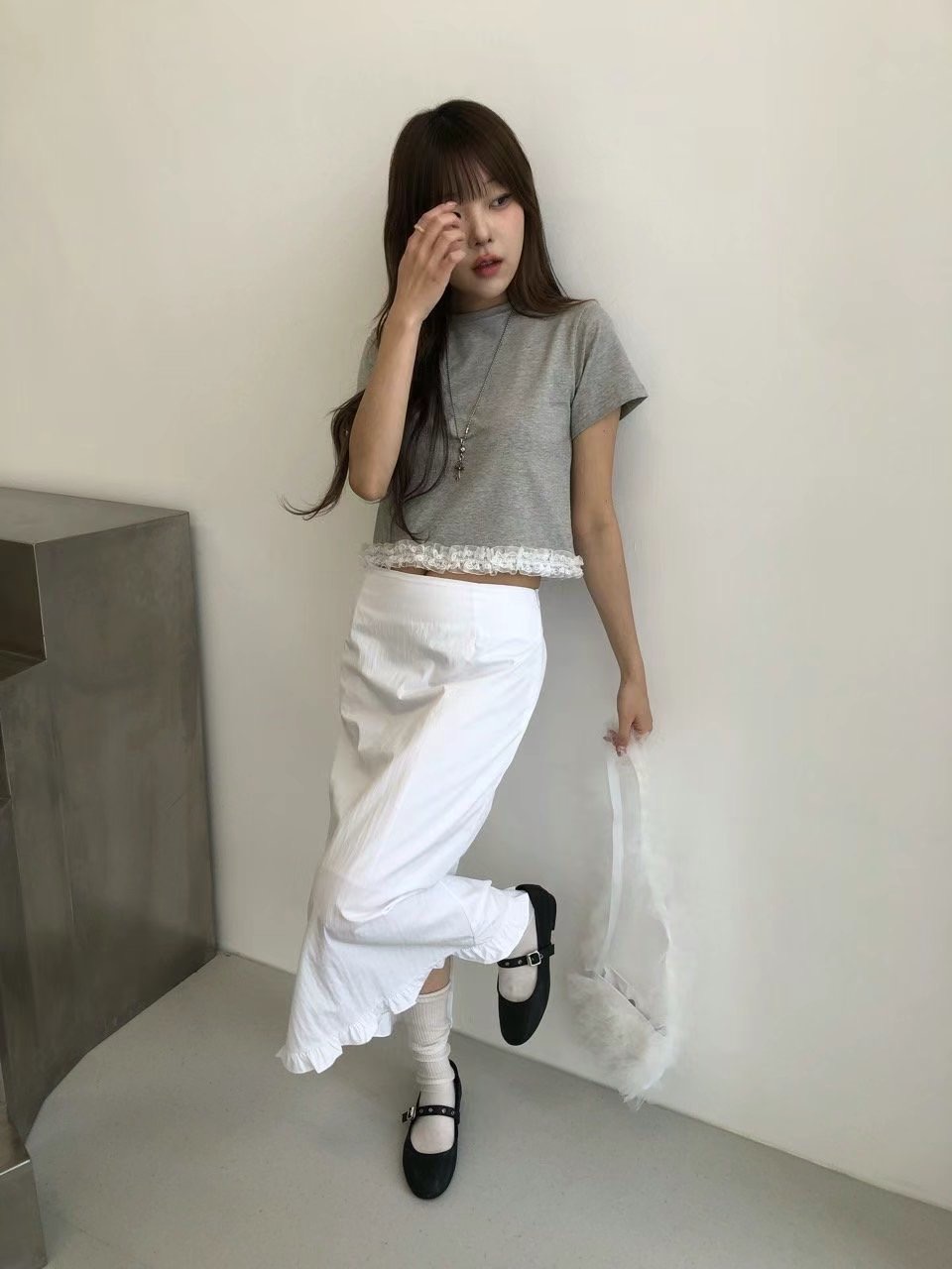 VIVID東大門㊣實拍女裝新款時尚休閑人氣熱賣推薦真品T恤蕾絲VIVIDT恤