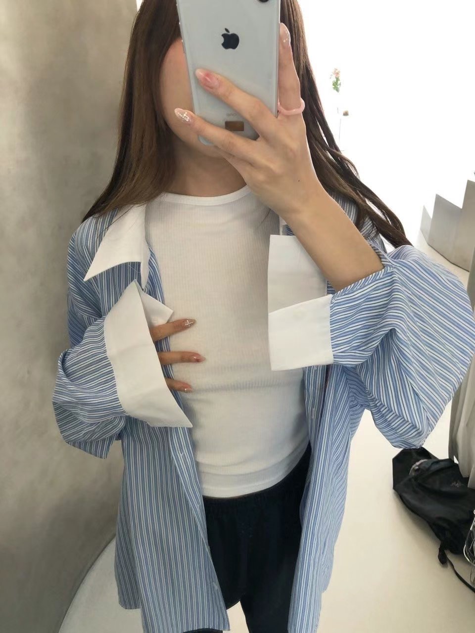 VIVID韓國直郵㊣女士新款人氣職業真品時尚熱賣25春夏襯衫蕾絲衫VIVID襯衫/蕾絲衫
